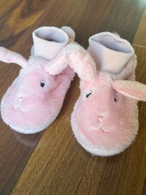 LL Bean Pink Bunny Slippers